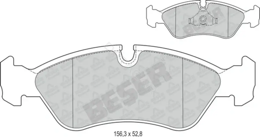 Тормозные колодки BESER 3505