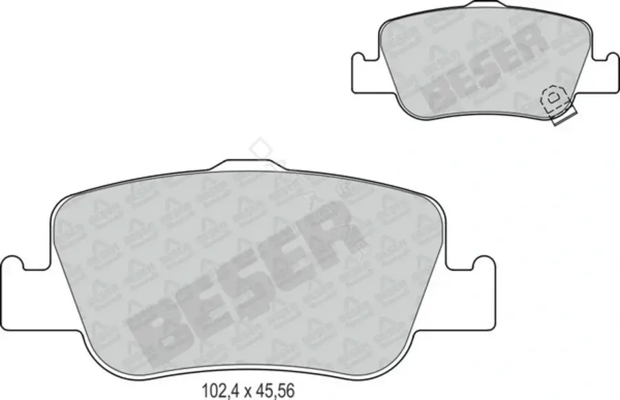 Тормозные колодки BESER 4037