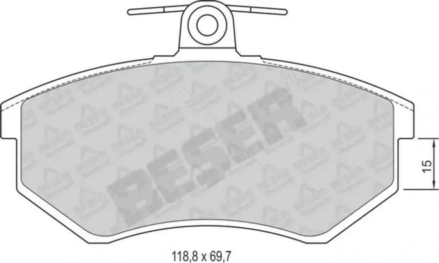 Тормозные колодки BESER 3649