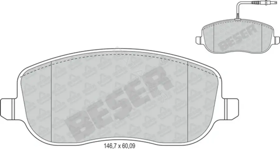 Тормозные колодки BESER 3986