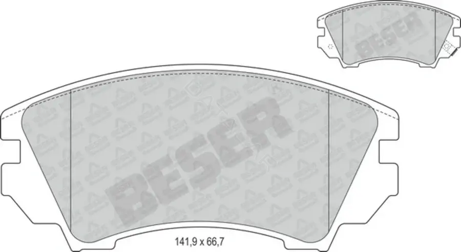 Тормозные колодки BESER 4149