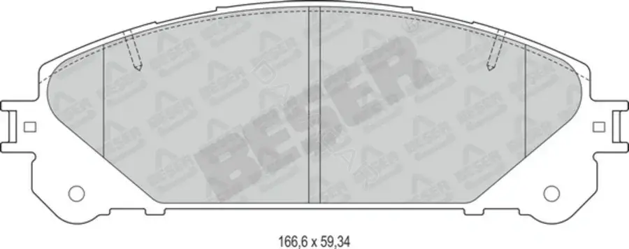 Тормозные колодки BESER 4255