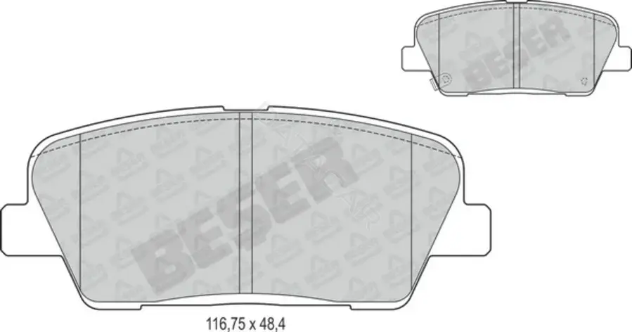 Тормозные колодки BESER 4060