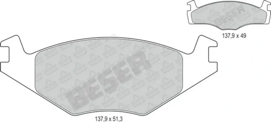 Тормозные колодки BESER 3486