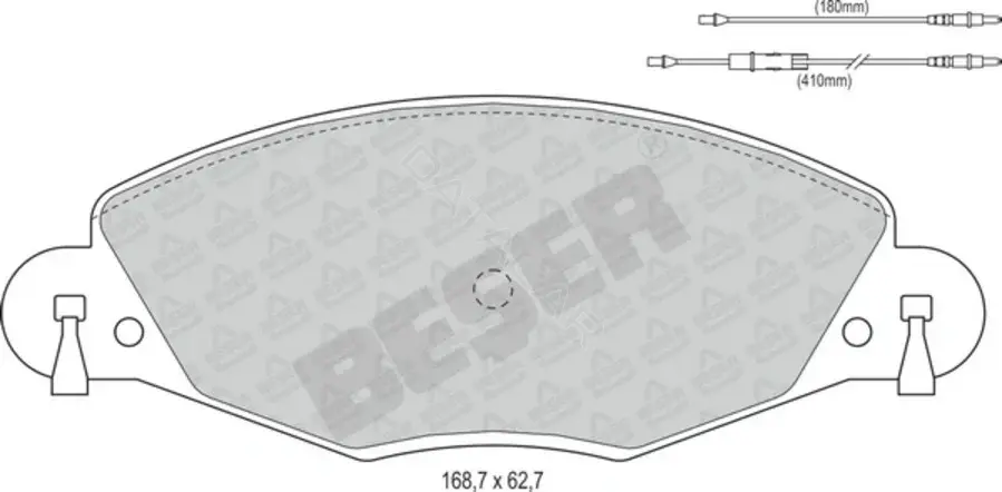 Тормозные колодки BESER 3934