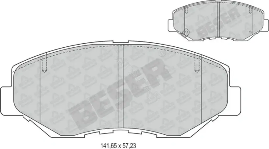 Тормозные колодки BESER 3831