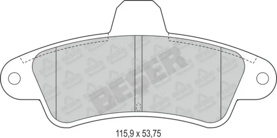 Тормозные колодки BESER 4214