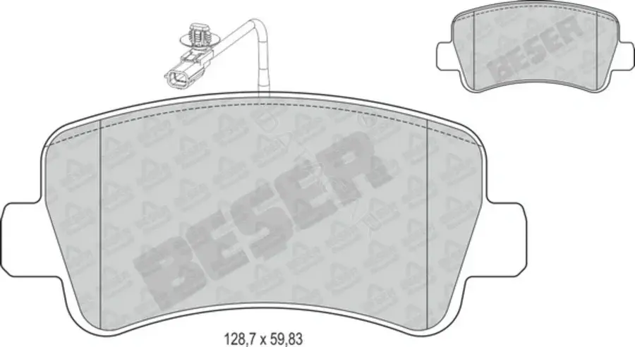 Тормозные колодки BESER 4057