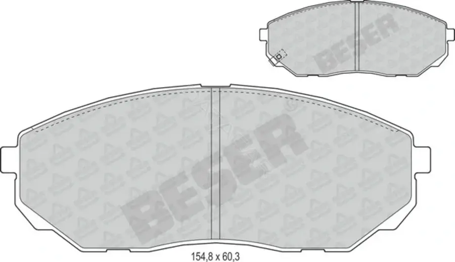 Тормозные колодки BESER 3978