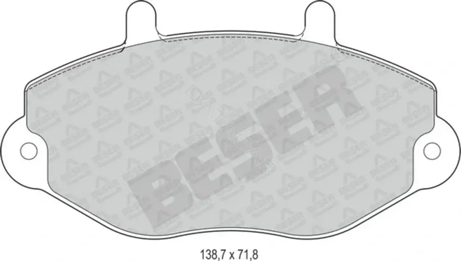 Тормозные колодки BESER 3445