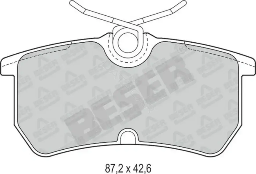 Тормозные колодки BESER 3755