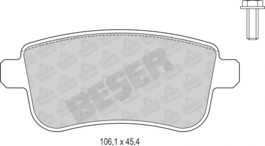 Тормозные колодки BESER 4142