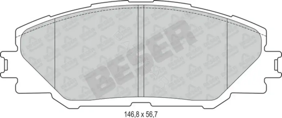 Тормозные колодки BESER 4077