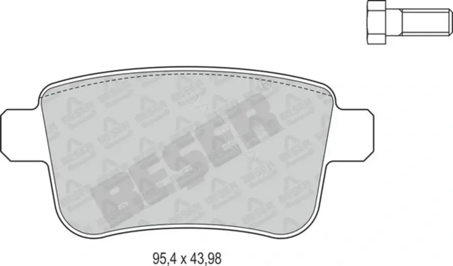 Тормозные колодки BESER 3967