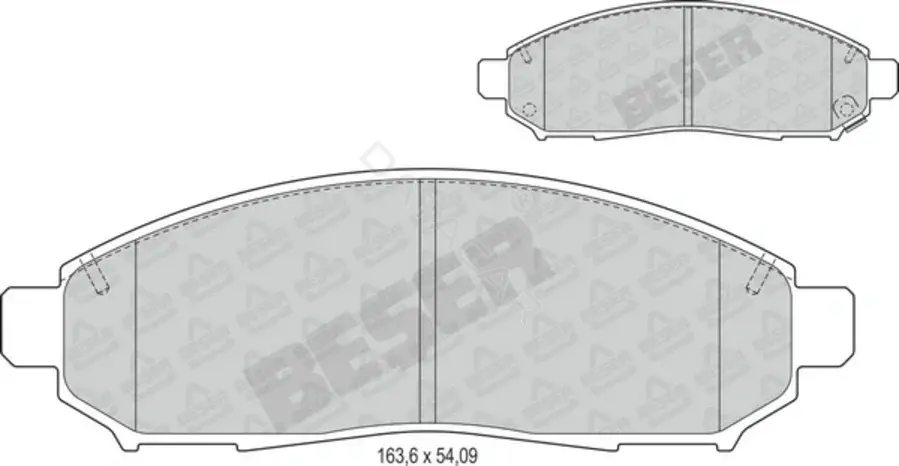 Тормозные колодки BESER 3952