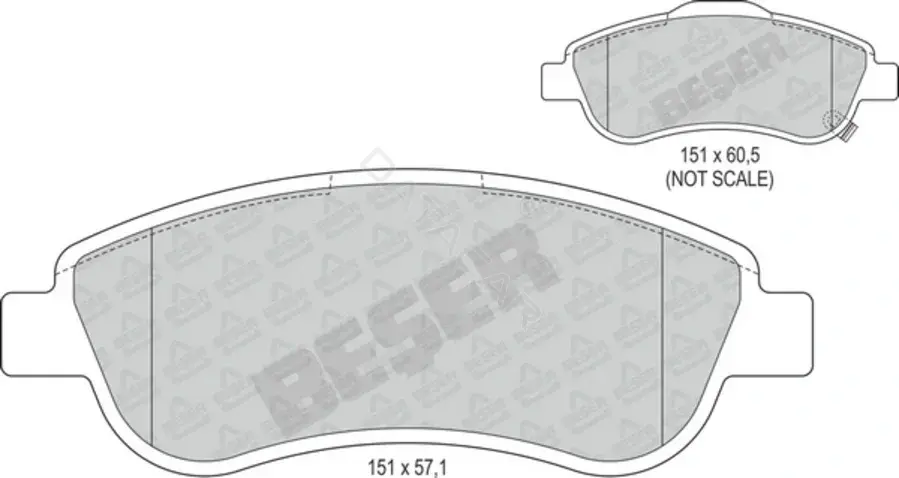 Тормозные колодки BESER 4160