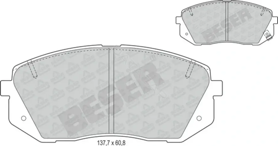 Тормозные колодки BESER 4039