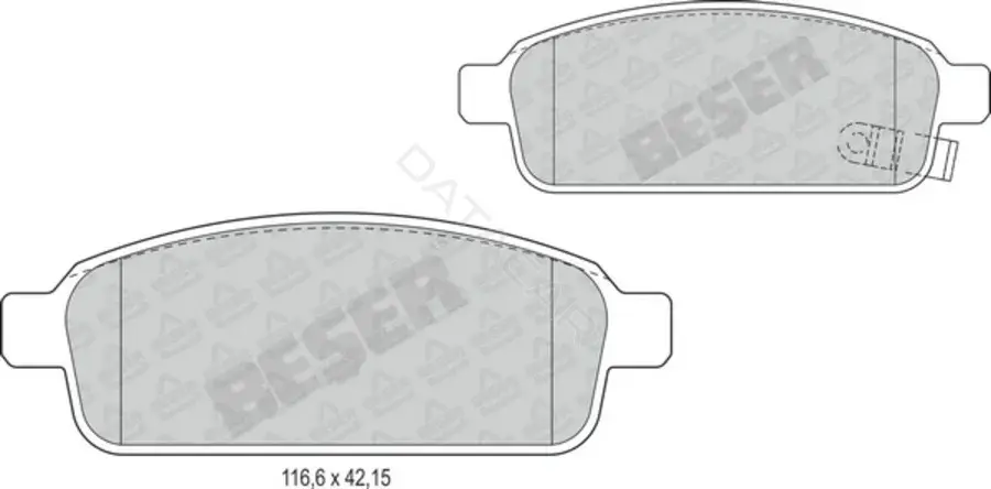 Тормозные колодки BESER 4014
