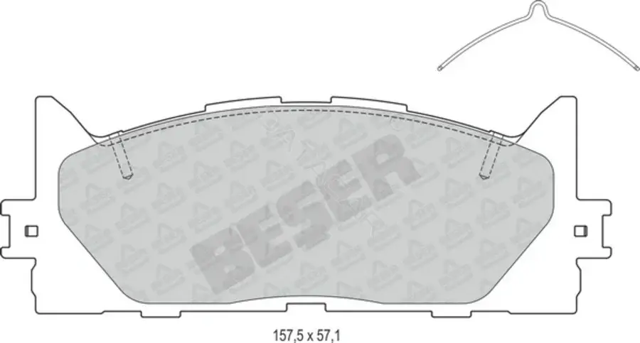 Тормозные колодки BESER 3948