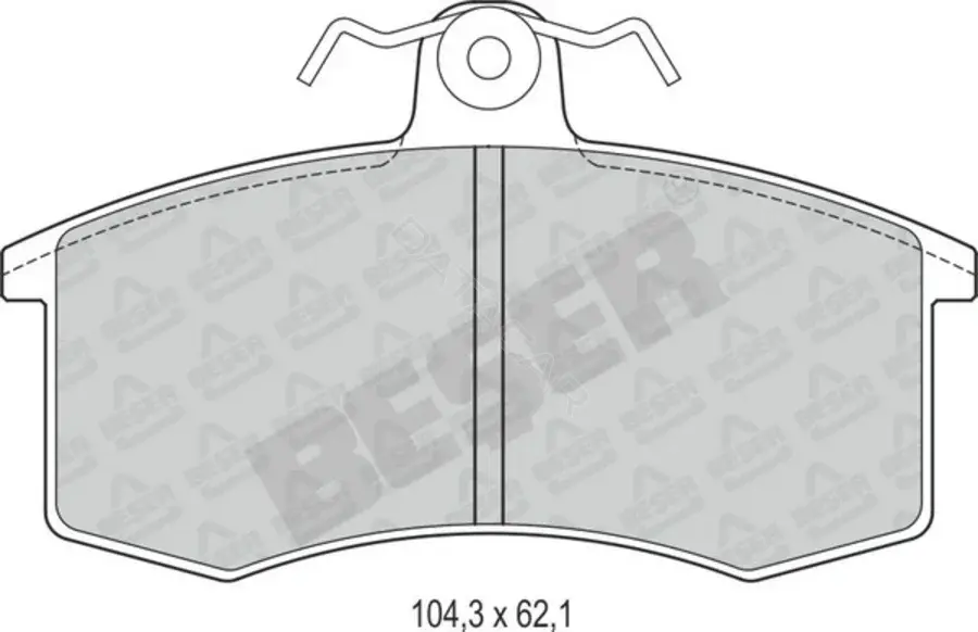 Тормозные колодки BESER 3422