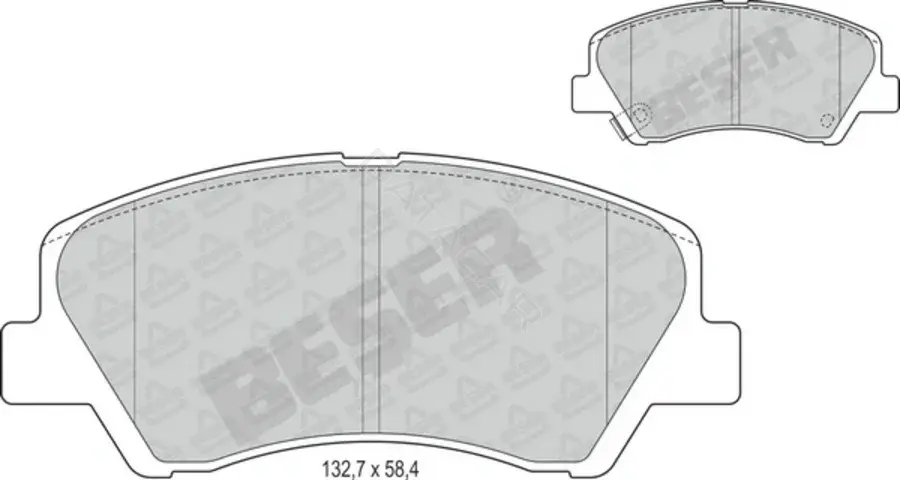 Тормозные колодки BESER 4136