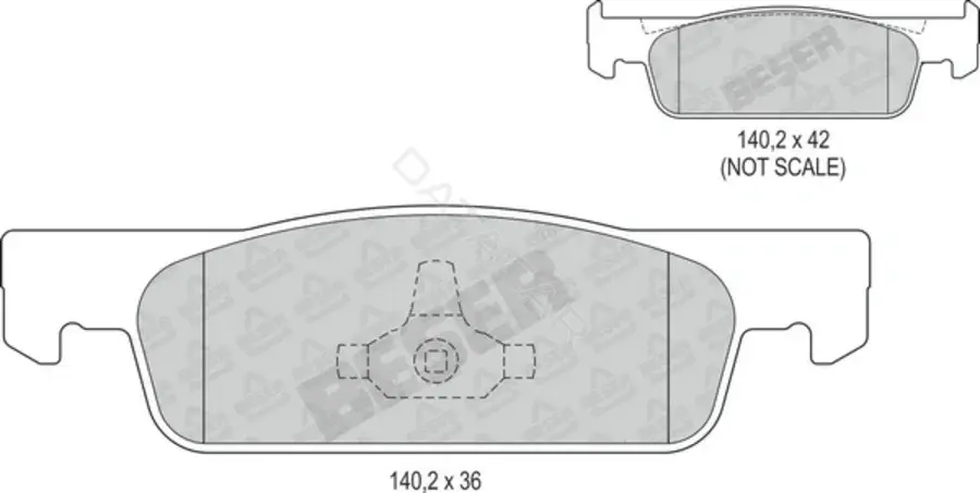 Тормозные колодки BESER 4140