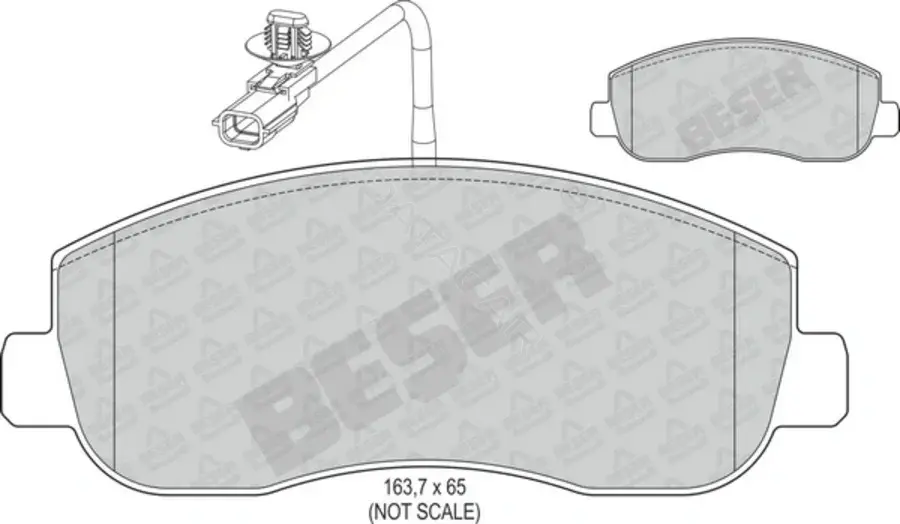Тормозные колодки BESER 4056