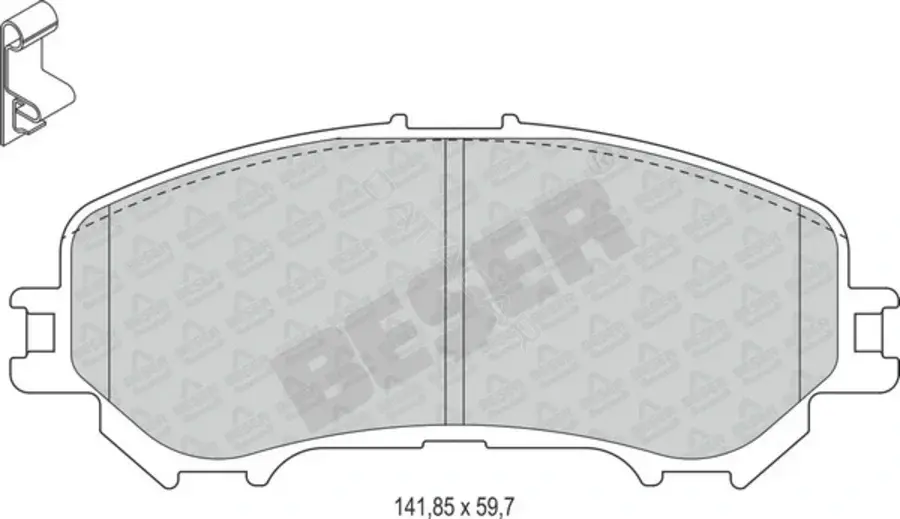 Тормозные колодки BESER 4282