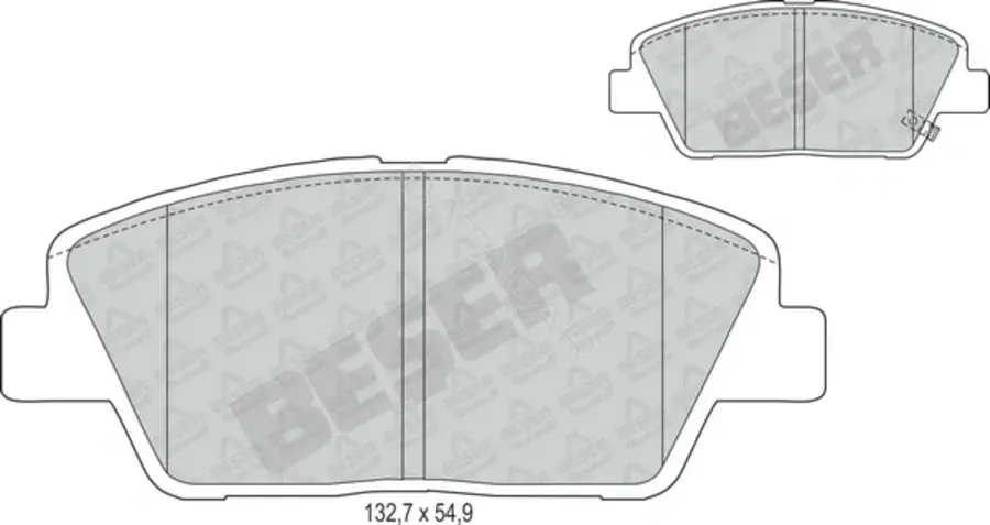 Тормозные колодки BESER 4041