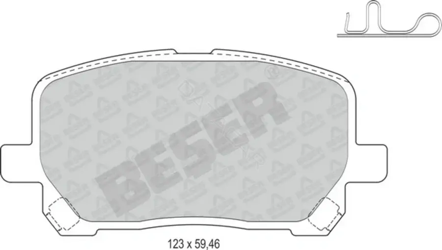 Тормозные колодки BESER 4013