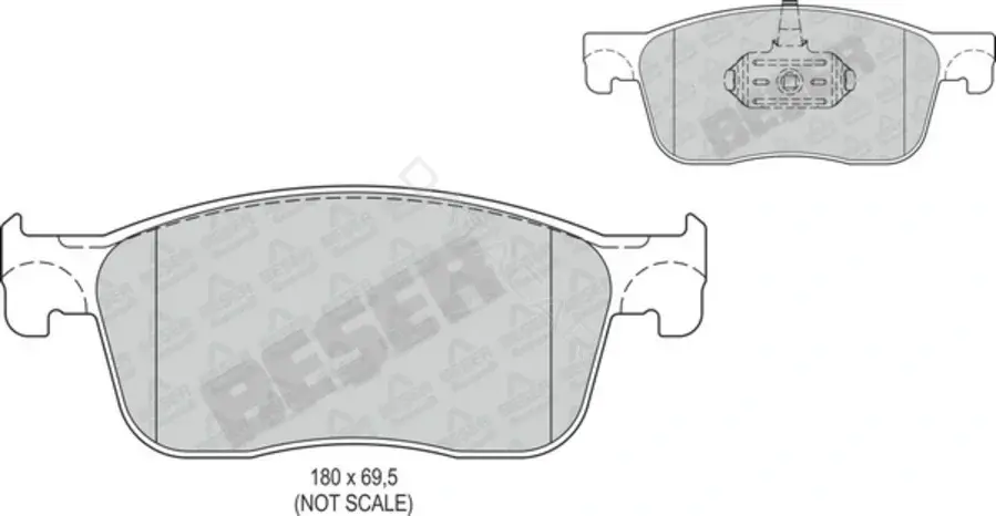 Тормозные колодки BESER 4369
