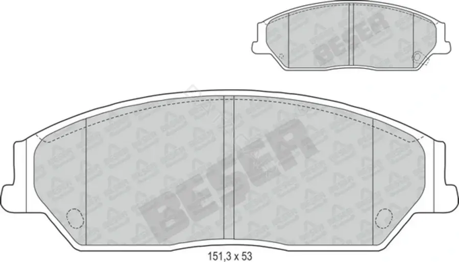 Тормозные колодки BESER 4019