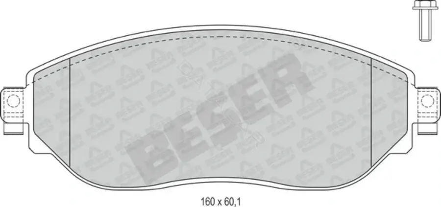 Тормозные колодки BESER 4227