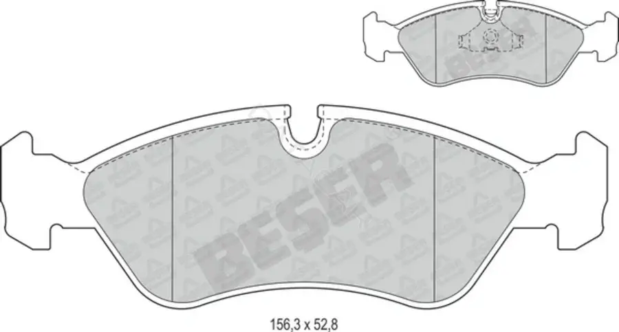 Тормозные колодки BESER 3470