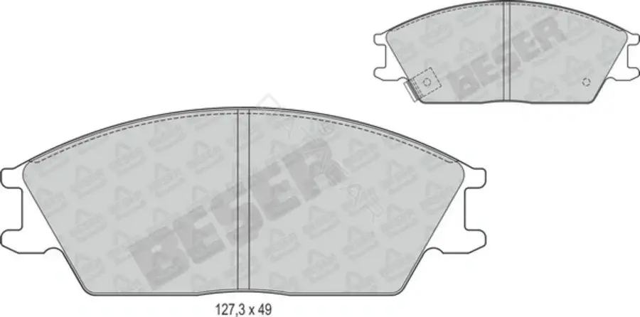 Тормозные колодки BESER 3502