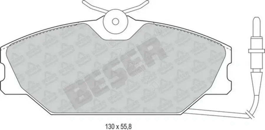 Тормозные колодки BESER 3546