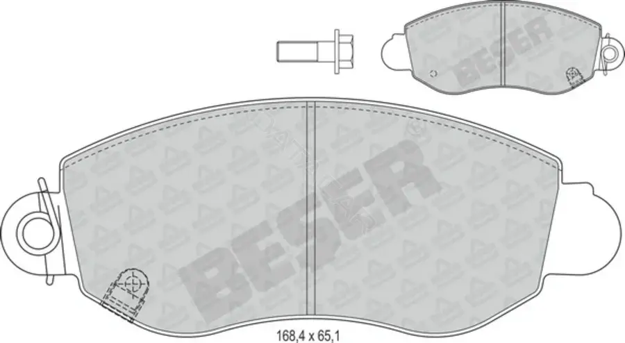 Тормозные колодки BESER 3784