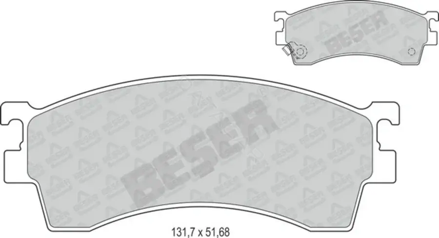 Тормозные колодки BESER 3832