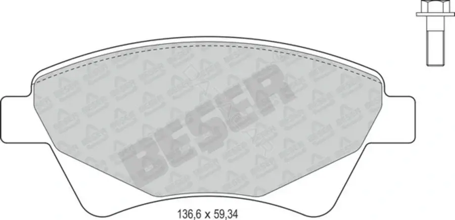 Тормозные колодки BESER 3849
