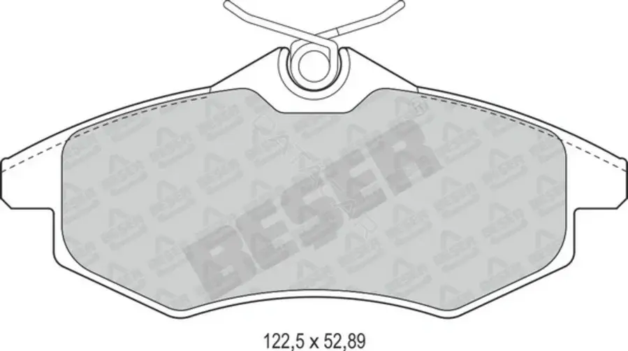 Тормозные колодки BESER 3854