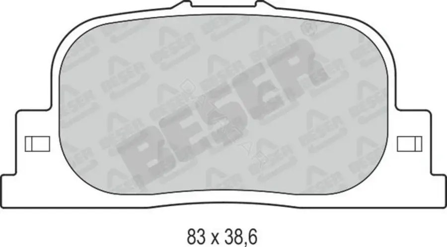 Тормозные колодки BESER 3876