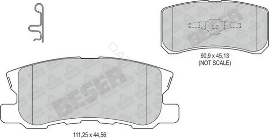 Тормозные колодки BESER 3893