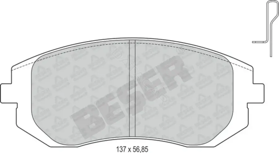 Тормозные колодки BESER 3912