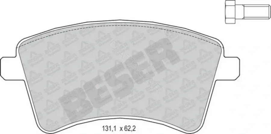 Тормозные колодки BESER 3966