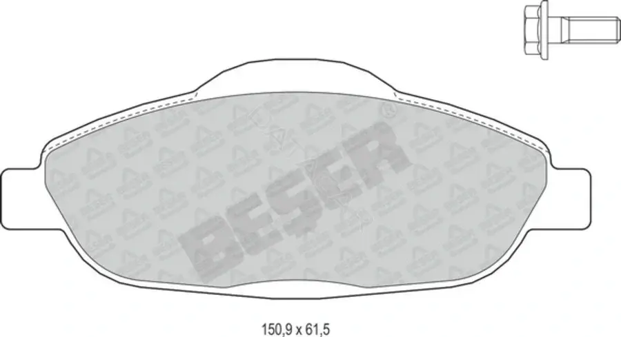 Тормозные колодки BESER 3970