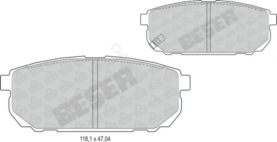 Тормозные колодки BESER 3979