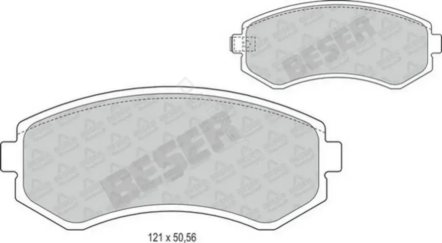 Тормозные колодки BESER 4010