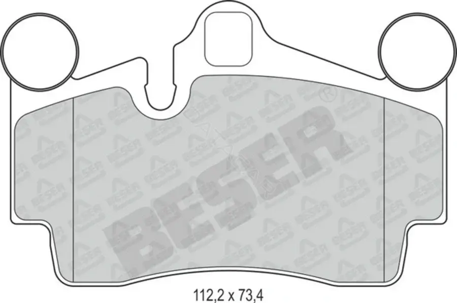 Тормозные колодки BESER 4076