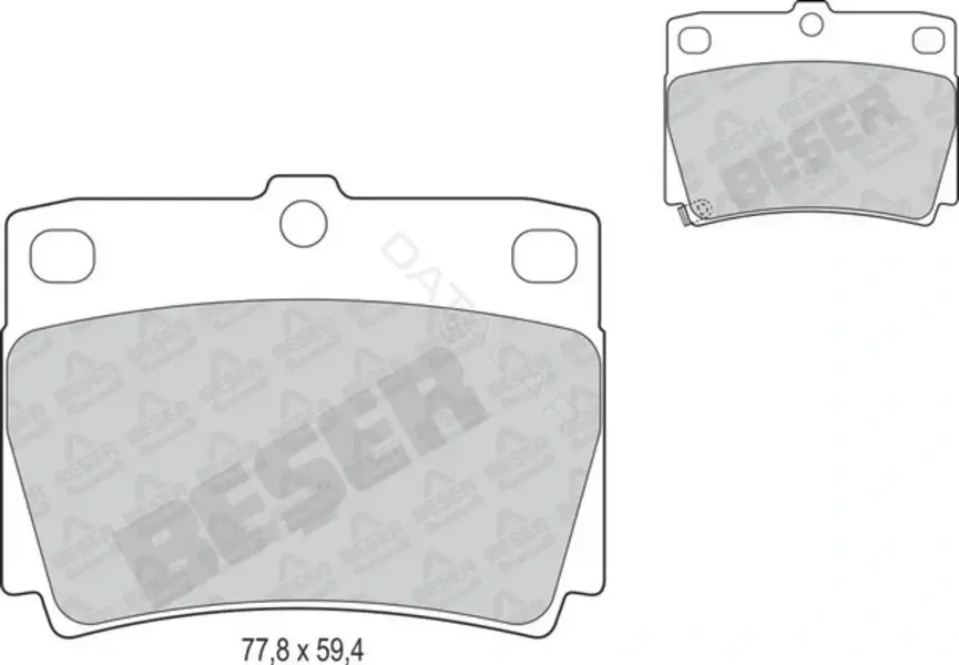 Тормозные колодки BESER 4084