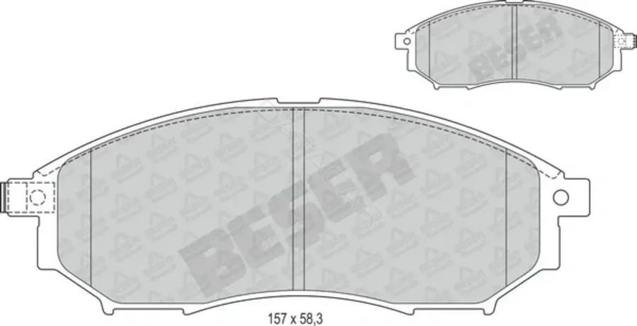 Тормозные колодки BESER 4143